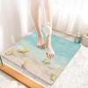 Luffa Shower Mat, Non-Slip, 80 x 120 cm, PVC, Yellow/Beige/Cyan view 2