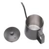 CHHELIHL Long Narrow Coffee Kettle, Black Stainless Steel, 350 ml view 3