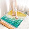 Luffa Shower Mat, Non-Slip, 60 x 90 cm, Yellow/Green/White view 2