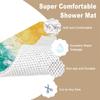 Luffa Shower Mat, Non-Slip, 60 x 90 cm, Yellow/Green/White view 3
