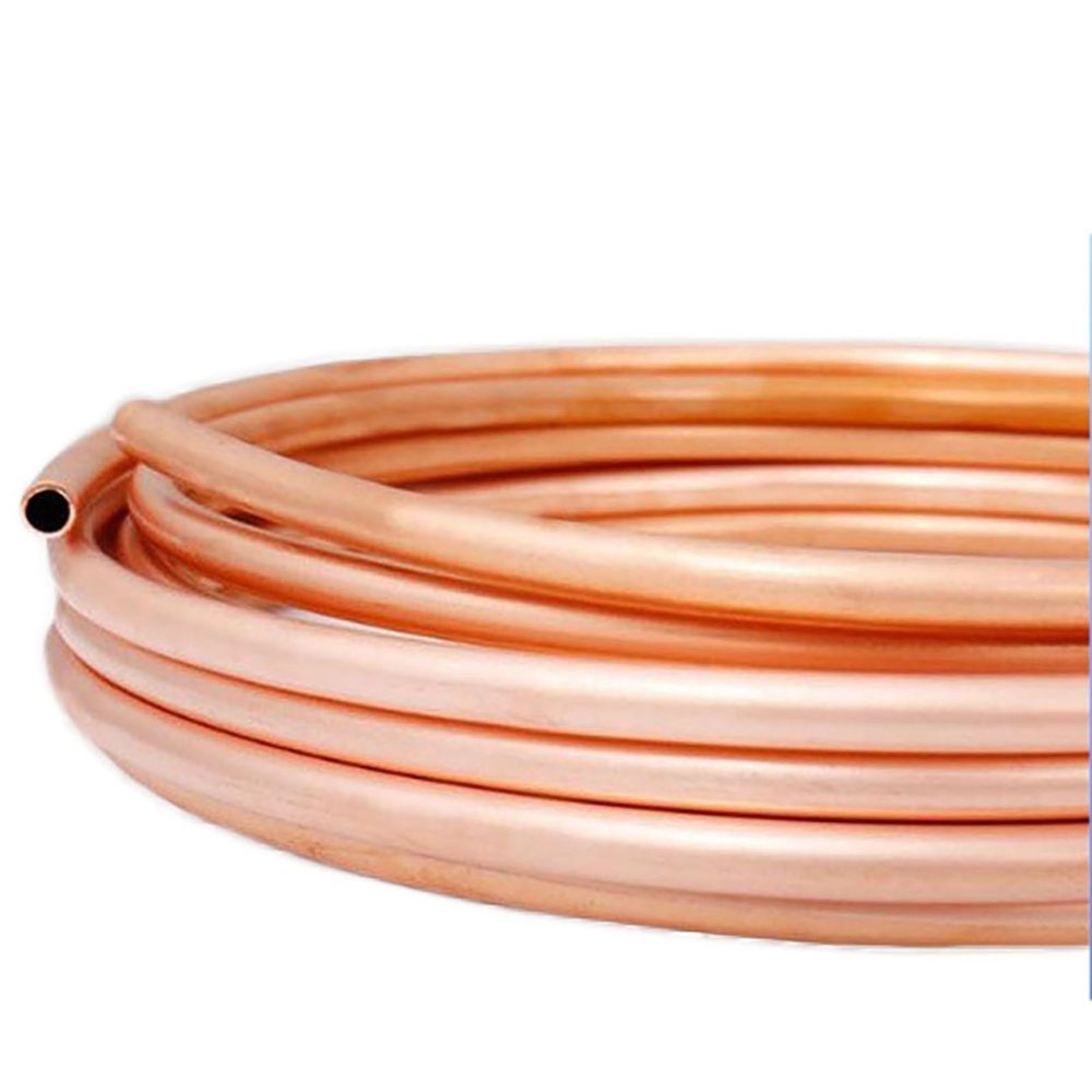 JNMING Copper Wire Magnetic Coil, 99.9% T2 Soft Copper Tube, 5 m x 6 mm x 1.5 mm