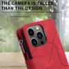xinyunew Leather Flip Case for Samsung Galaxy S21 FE, Magnetic Wallet Case with 9 Card Slots, Stand Function, Shock-Resistant, Red view 4