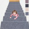 ZXIAOHUI Stair Treads 44 x 96 cm, Self-Adhesive Non-Slip Mats, Soft Cuttable Reusable Carpet view 1