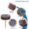 35-Piece 80-Grit Flap Wheel Set for Dremel Rotary Tools view 3
