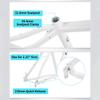 WIQUYBML 27.5/29er Mountain Bike Frame, 17-inch XC/Enduro Hardtail, Aluminum Alloy, Disc Brake, 9 x 135 mm Quick Release, Internal Cable Routing, BSA BB 68 mm, Gray, 29-inch/17-inch view 3