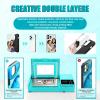 ALSUP 3D Sublimation Heat Press for Custom Phone Cases, 2 Molds + 20 Cases, 180°C Fast Heating, Universal, B-0PCS view 4