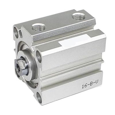 Double-Acting Aluminum Pneumatic Cylinder, Compact Slim Design, 5–100 mm Stroke, 20–50 mm Bore