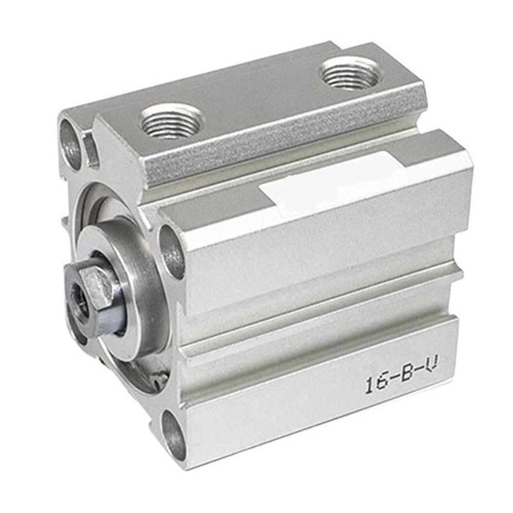 Double-Acting Aluminum Pneumatic Cylinder, Compact Slim Design, 5–100 mm Stroke, 20–50 mm Bore
