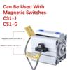Double-Acting Aluminum Pneumatic Cylinder, Compact Slim Design, 5–100 mm Stroke, 20–50 mm Bore view 4