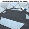 Insulated Ice Fishing Shelter for 2–10 People, Portable Pop-Up Design with Stove Jack view 3