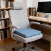 LIHUANE Bench Cushion 50 x 50 cm, Washable Removable Cover, Non-Slip Underside, Blue view 1