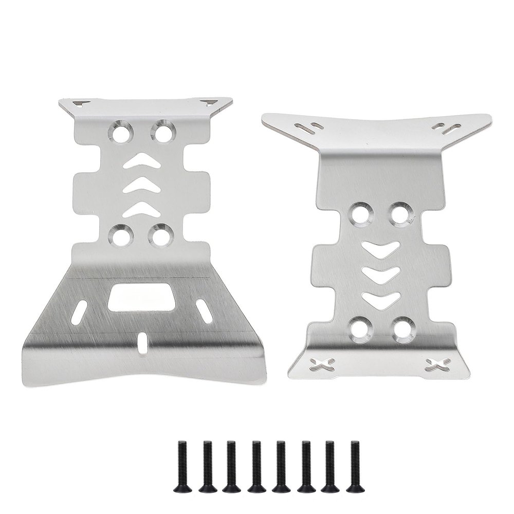 Stainless Steel Chassis Protection Guard Plate for ARRMA 1/16 Quake, Gorgon, and Grom RC Cars