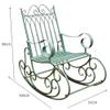 Outdoor Wrought Iron Double Rocking Chair, No Assembly Required view 2