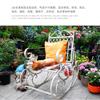 Outdoor Wrought Iron Double Rocking Chair, No Assembly Required view 4