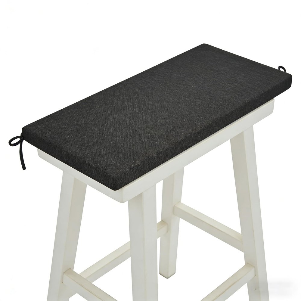 LIHUANE Bench Cushion 90 x 110 cm, Black