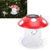 Metal Mushroom Bird Feeder with Solar Light view 2