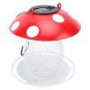 Metal Mushroom Bird Feeder with Solar Light view 3