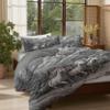 JEDTAKCT 3D Horse Grassland Mountains Bedding Set, 135 x 200 cm, Anthracite Gray, 2-Piece view 4
