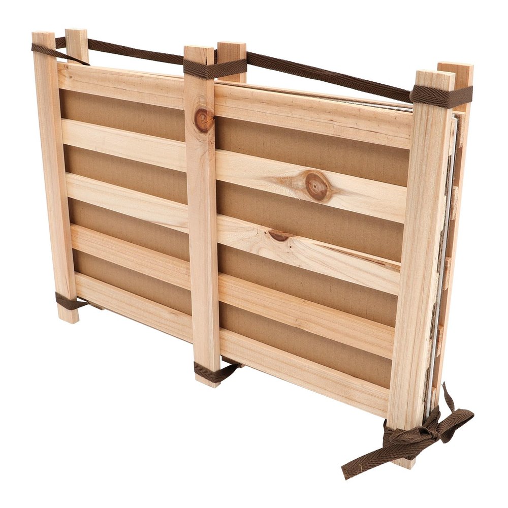 Healvian Wooden Clamp for Teaching Materials, Portable 30 x 40 cm Herbarium Plant Sample Holder with Absorbent Paper