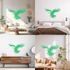 Majestic Black Eagle Vinyl Wall Mural and Sticker, 64 x 96.4 cm, Green Glass Sticker view 2