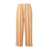 Duohropke Women's Summer Pajama Set, Long T-Shirt and Striped Short-Sleeve Pajama Pants, Crew Neck, Oversized Two-Piece Loungewear Set, Elegant Nightwear view 4