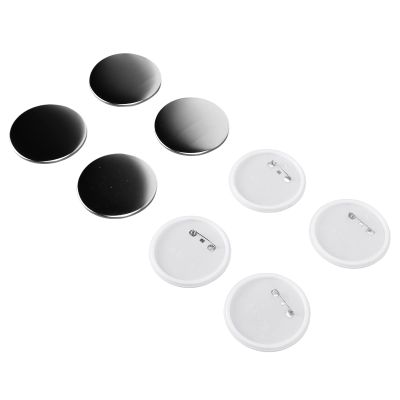 Naroote 100-Piece Rust-Resistant Badge Backing Set, 75 mm