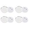 Naroote 100-Piece Rust-Resistant Badge Backing Set, 75 mm view 4