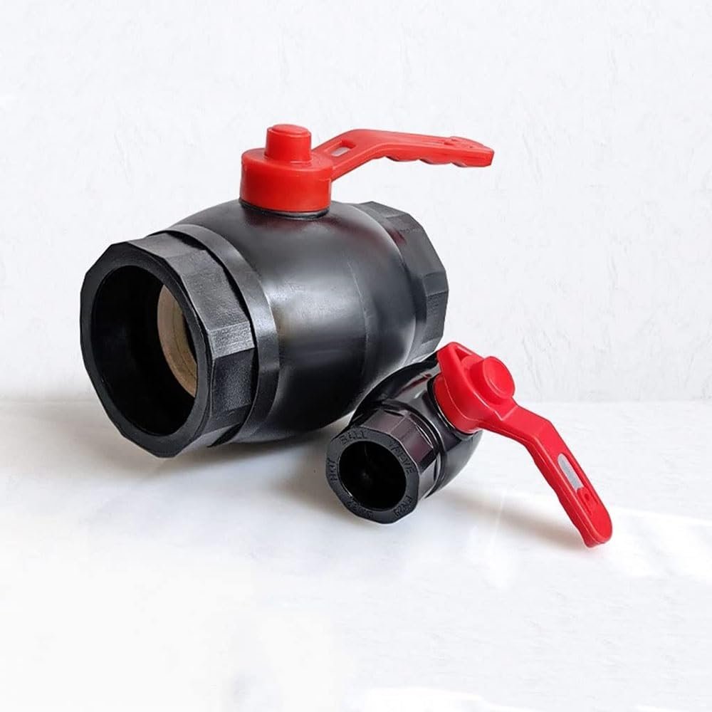 PE Steel-Core Ball Valve, 1 Pc., High-Flow Hot-Melt Pipe Valve, 20–110 mm (25 mm)