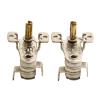 2-Pack KST-168 Bimetal Thermostat Temperature Switch, Adjustable Heating, 16A/250VAC, 90°C/162°F view 2