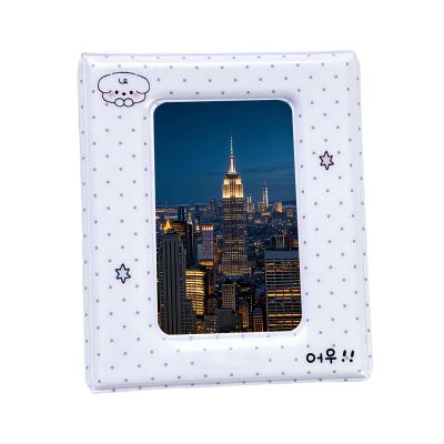 Small Portable Double-Sided S Photo Card Holder for Home Decor