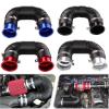 76 mm Cold Air Turbo Intake Hose, Flexible, Red view 2