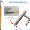 Telescoping Boat Hook Pole with Stainless Steel Hook for Docking and Yacht Maneuvering view 3