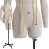 Pinnable Dress Form with Adjustable Arms and Wheels for Sewing view 1