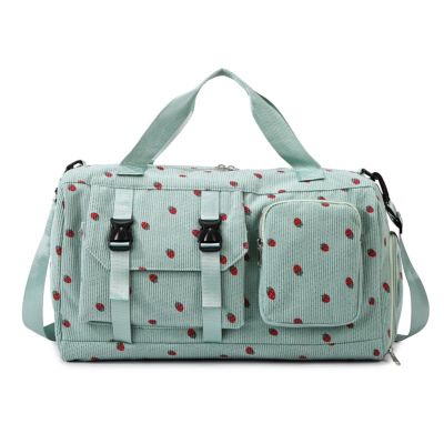 Fzyoux Kids' Sports Duffel Bag with Shoe Compartment, Green