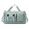 Fzyoux Kids' Sports Duffel Bag with Shoe Compartment, Green view 1