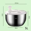 Stainless Steel Salad Spinner and Dryer, 6 L, Dishwasher Safe view 4