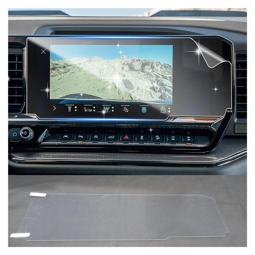 QIFANB PET Screen Protector for GMC Sierra 1500 SLE, Elevation, SLT 2022-2024, 13.4-Inch Infotainment GPS Navigation