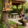 Fun Squirrel Feeder for Outdoor Garden Decor view 2