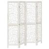 Xhnifbn Weier Paulownia Wood Room Divider 140-145 x 160 cm, 4-Panel Folding Screen view 2