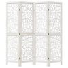 Xhnifbn Weier Paulownia Wood Room Divider 140-145 x 160 cm, 4-Panel Folding Screen view 4