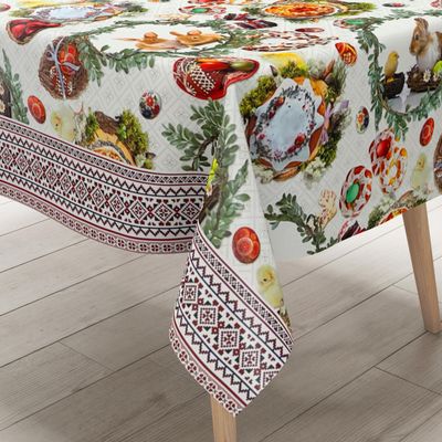 KEVKUS Oilcloth Tablecloth 01611-01 Easter Bunny