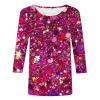 Women's 3/4-Sleeve Sequin Carnival Tunic Top view 3