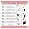 teel Small Torsion Spring, Hairpin Torsion Spring, 65Mn Steel, 60/90/120/180 Degrees, 1.0 mm Diameter, 1230 mm, 5 Pieces (22.5 mm, 9 Turns; 20 mm, 5 Pieces, 1.0 mm, 90 Degrees) view 4