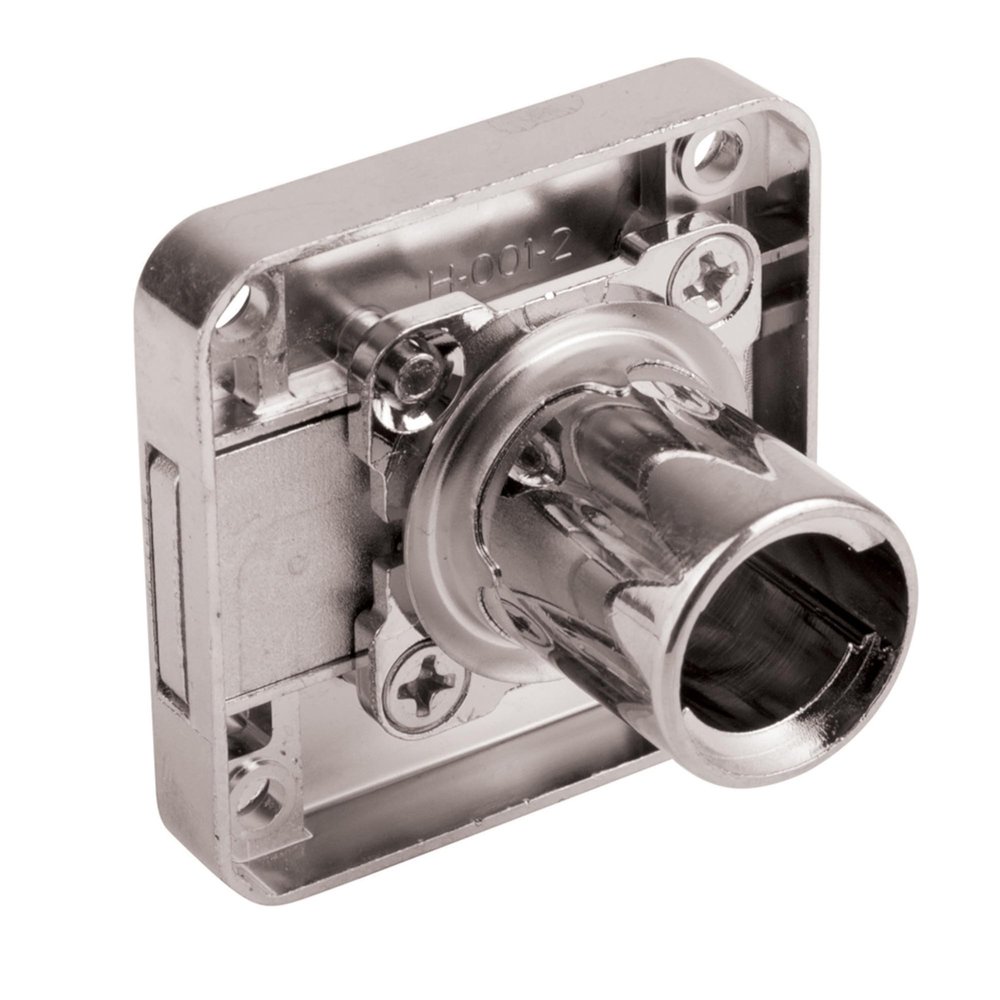 cyclingcolors 1x Central Drawer Lock, Cam Lock Without Cylinder, 22 mm Length, 18 mm Diameter, Interchangeable, with Rosette