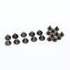 Jojomis Set of 10 Cone Rivets for Crafts and Clothing - Cone-Head Rivets for DIY, Leathercraft and Jewelry Making, Diamond Black view 2