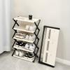 Portable Foldable 4-Tier Shoe Rack and Space-Saving Organizer view 2