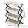 Portable Foldable 4-Tier Shoe Rack and Space-Saving Organizer view 3