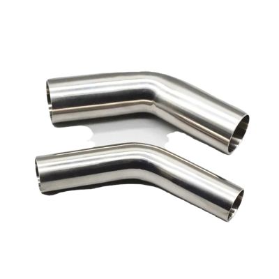 HF Mont 304 Stainless Steel Sanitary External Elbow, 45° (63 x 2.0 mm)