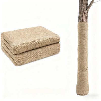CKQshenKouyicKQ 1 Roll Winter Tree Wrap, Natural Jute Burlap Plant Protection Cover, 1 x 5 m