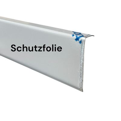 Stainless Steel Angle Profile, 3-Fold Bent, Brushed, 2 m, 100 x 100 mm